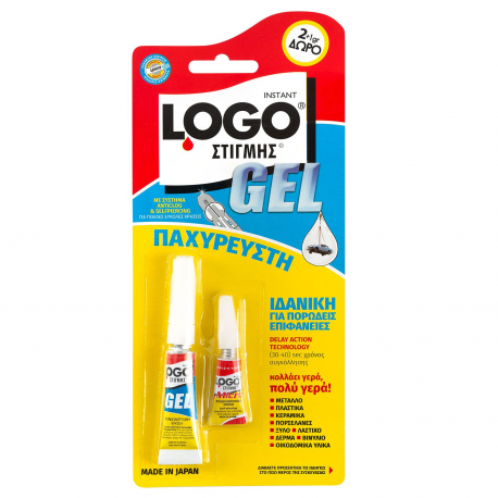 Logo Κόλλα Στιγμής Gel 3gr (2gr+1gr)